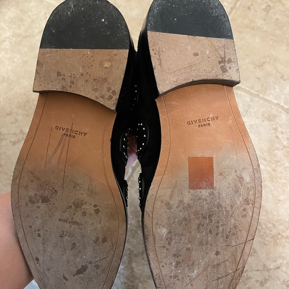 Givenchy Elegant Studs Ankle Boots in Black Suede 37.5 - Picture 6 of 7